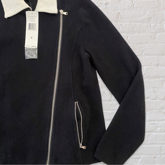 Lauren by Ralph Lauren Knit Moto Jacket - Picture 4 of 5